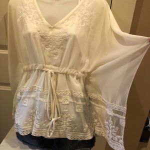 Beautiful Sheer Lace Boho Top